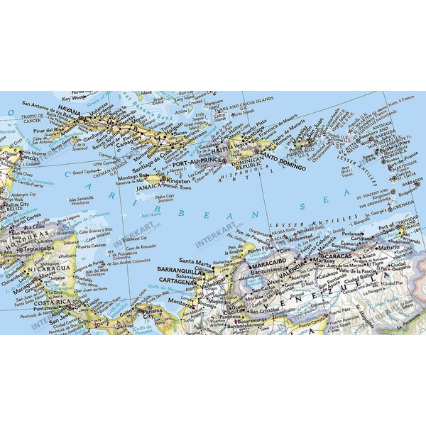 National Geographic Kontinentkarte Nordamerika politisch (91 x 117 cm)