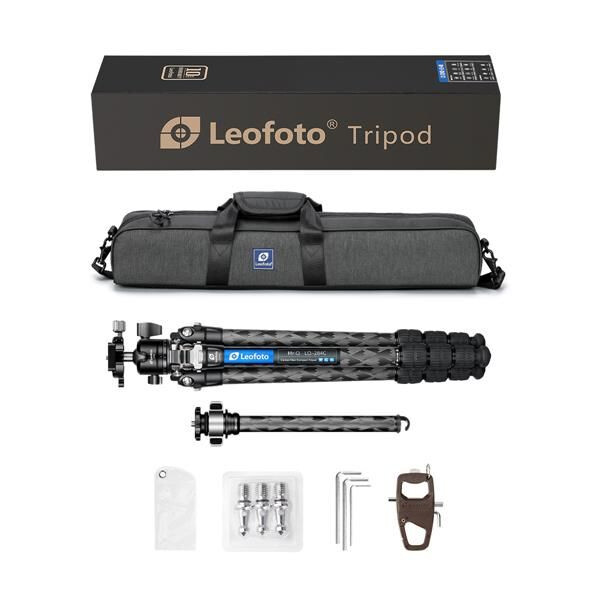 Leofoto Carbon-Dreibeinstativ LQ-284C Mr. Q + Ballhead LH-30