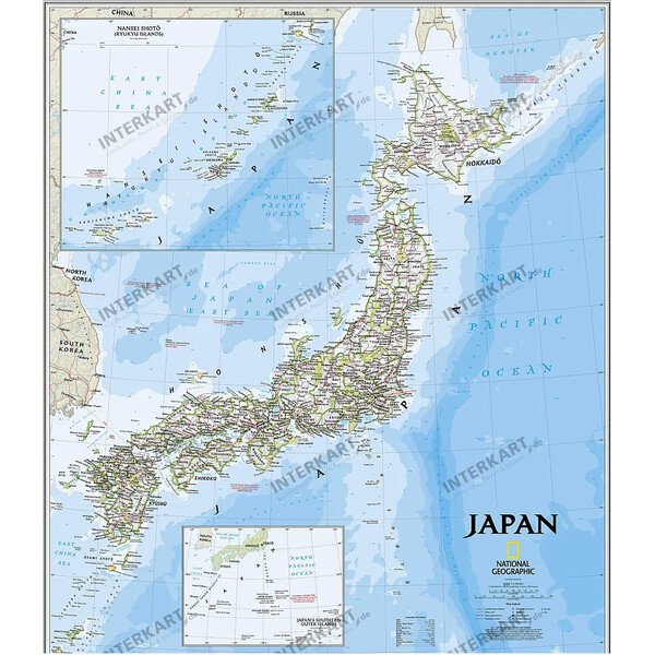 National Geographic Landkarte Japan