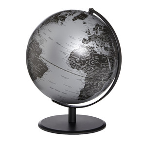 TROIKA Globus Pluto Matt Silver 25cm