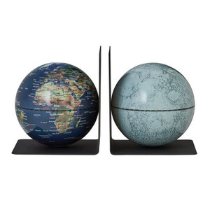 TROIKA Globus BookGlobe Earth Moon 13cm