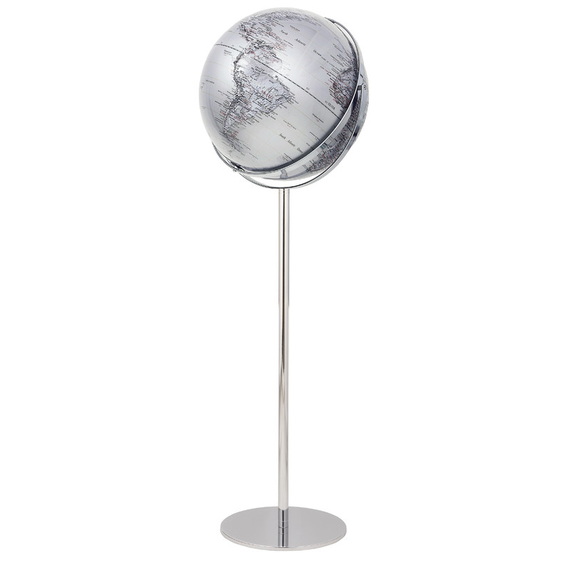 TROIKA Standglobus Apollo 17 Silver 43cm