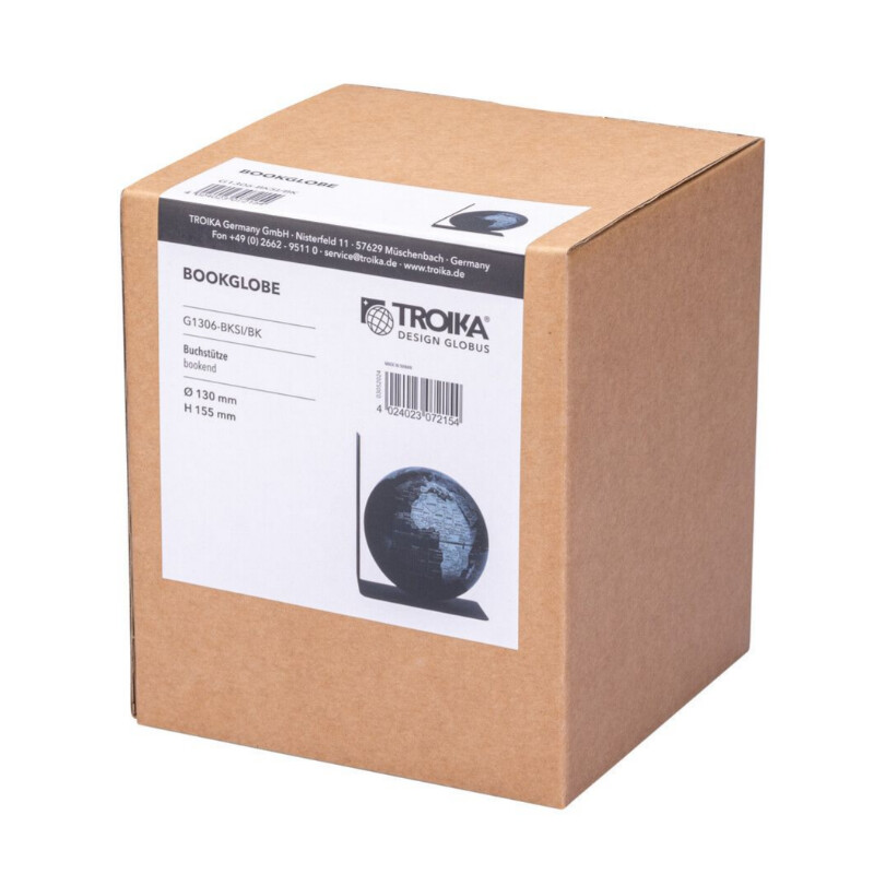 TROIKA Globus BookGlobe Black Single 13cm